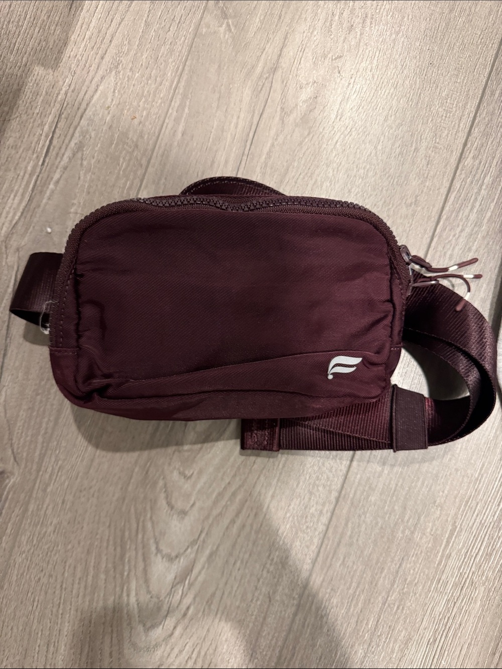Fabletics Maroon Crossbody Belt Bag